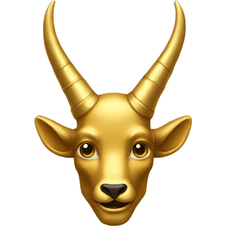 short gold horns emoji