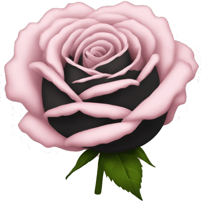 Rose noir fanné emoji