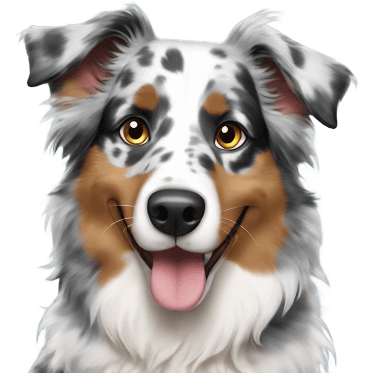 Blue Merle Australian shepherd  emoji