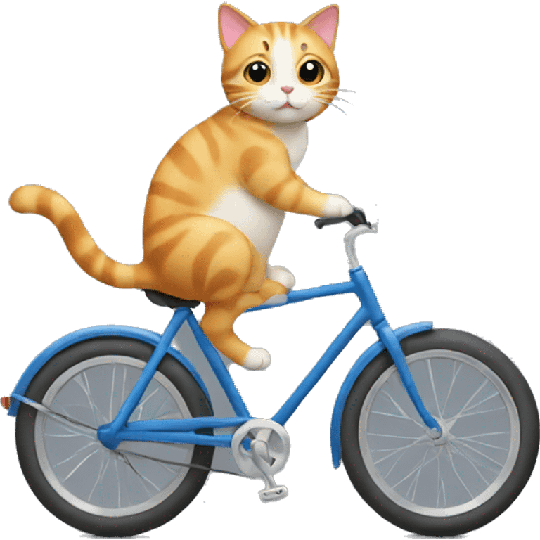 cat on a bike emoji