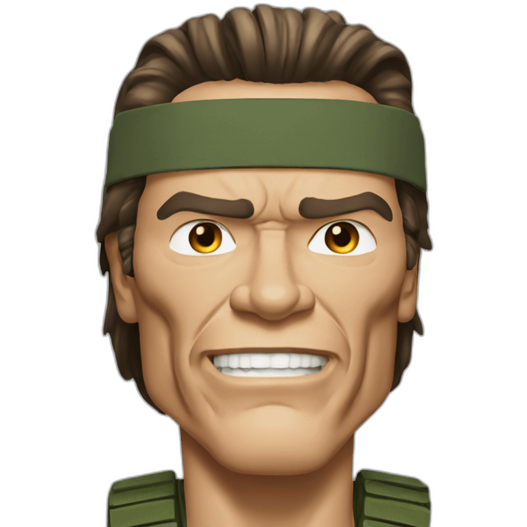 Arnold Schwarzenegger predator  emoji