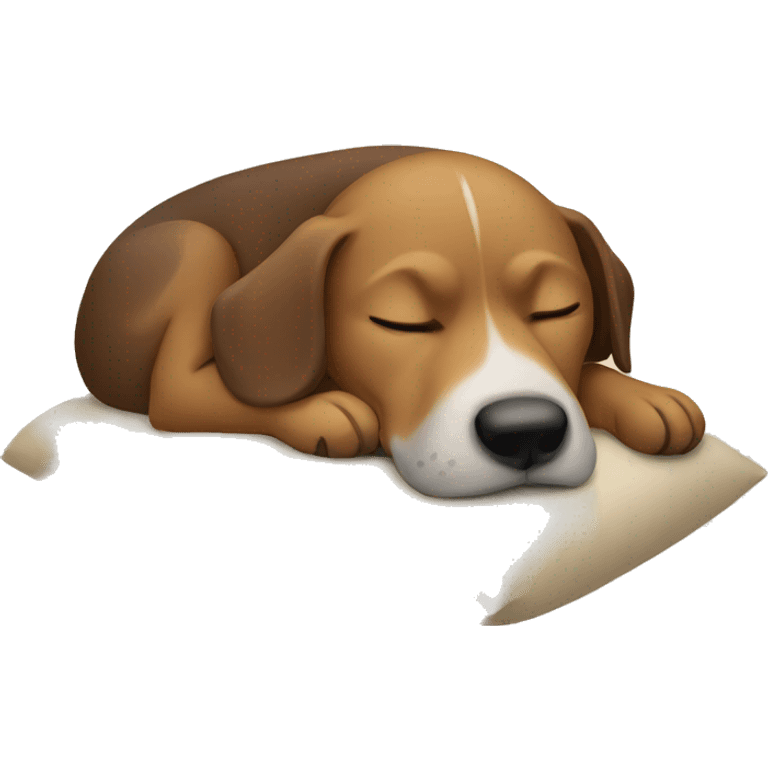 Dog sleeping emoji