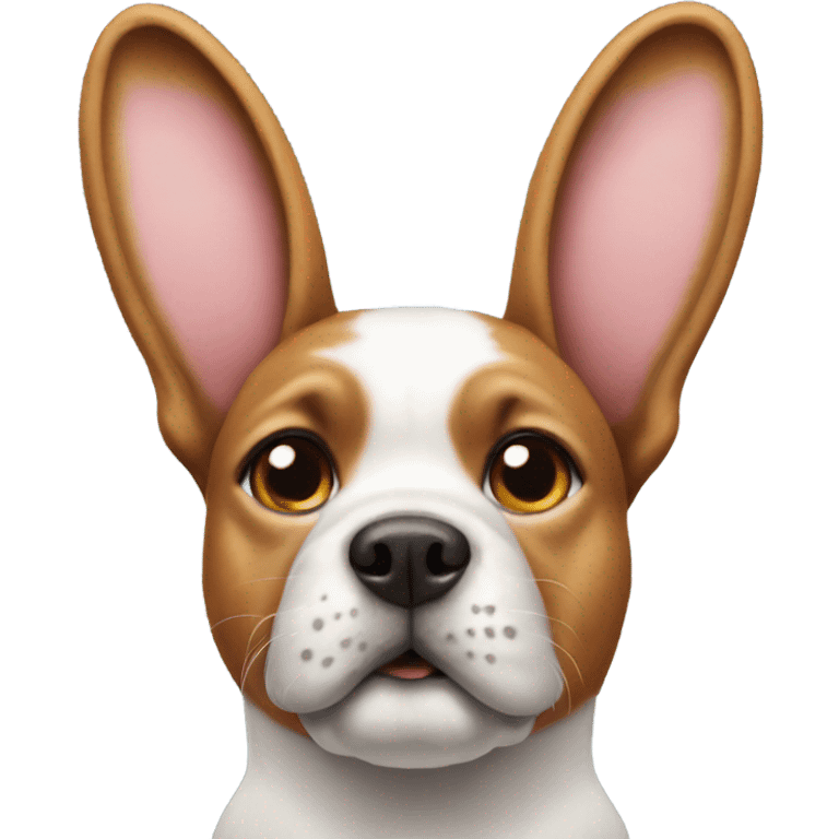 dog with bunny ears emoji