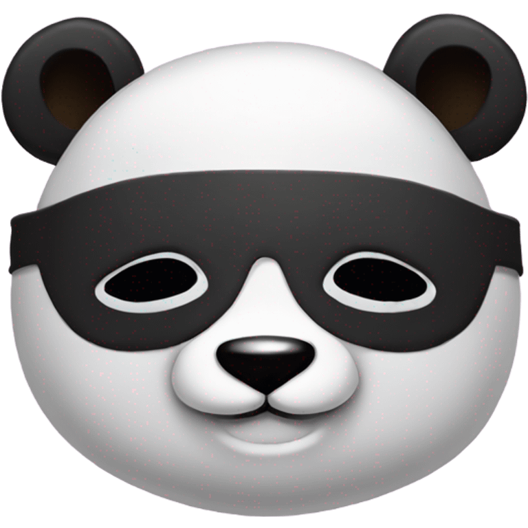 panda with a sleeping mask emoji