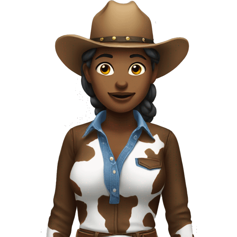 Cow-girl emoji