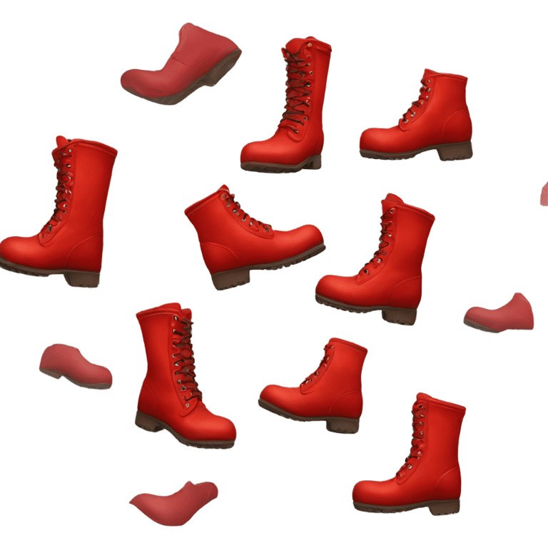 Red boots emoji