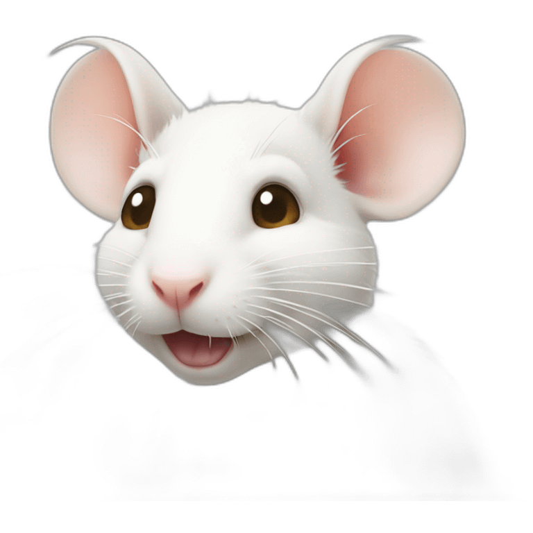 White rat old emoji