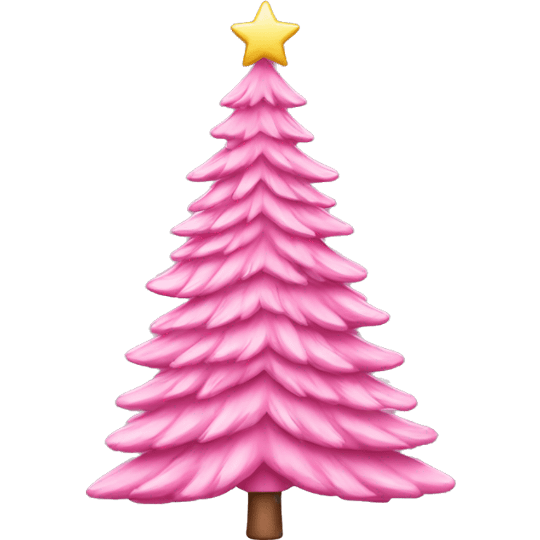 ￼Pink Christmas tree emoji