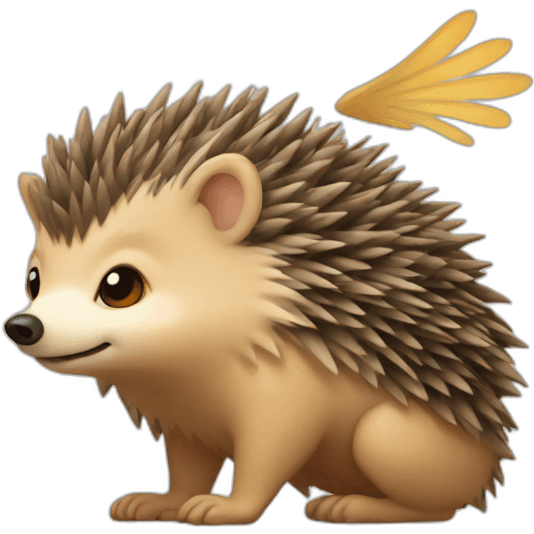 winged hedgehog emoji