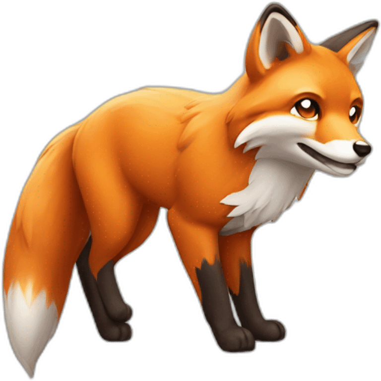 fox with energy emoji