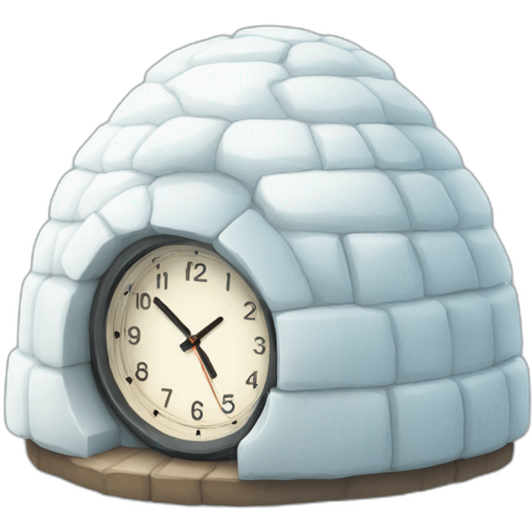 igloo clock emoji