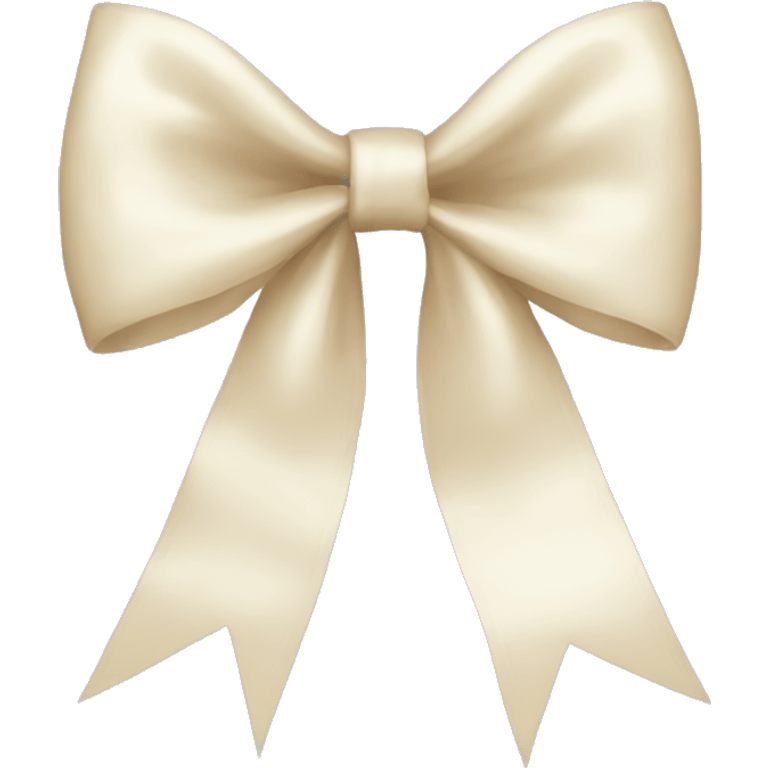 Christmas bow cream aesthetic emoji