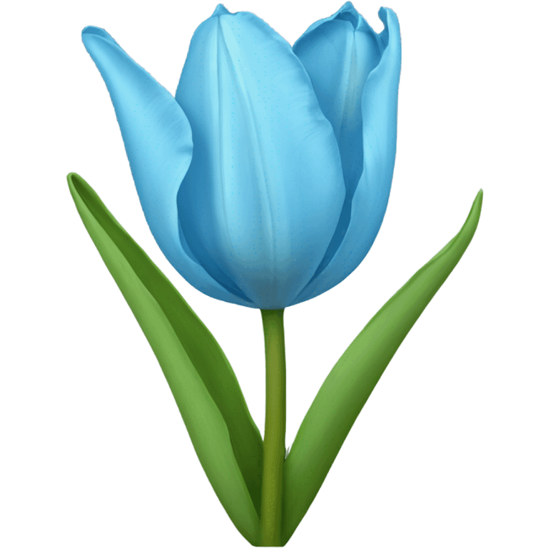 Light blue tulip emoji