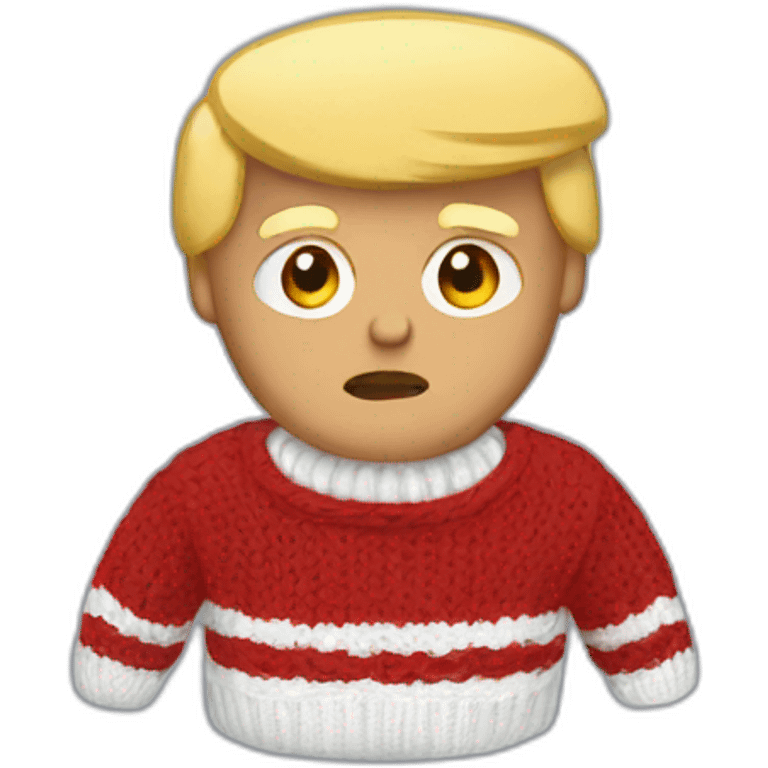 Donald Trump in a sweater emoji