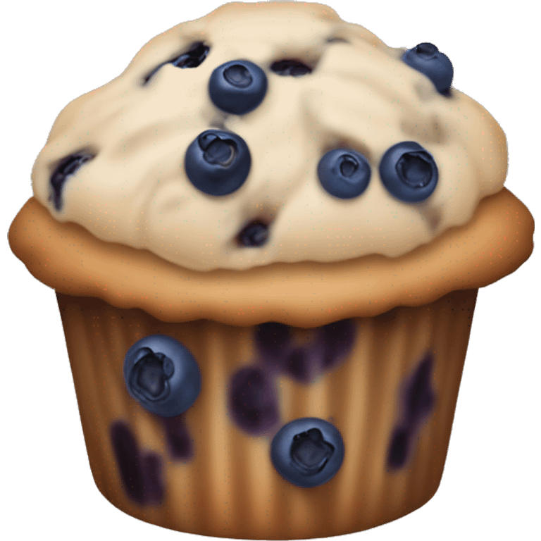 Blueberry muffin emoji