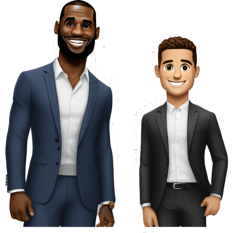 lebron james and cristiano ronaldo emoji