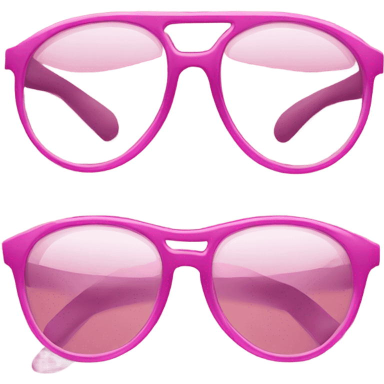 Pink glasses emoji