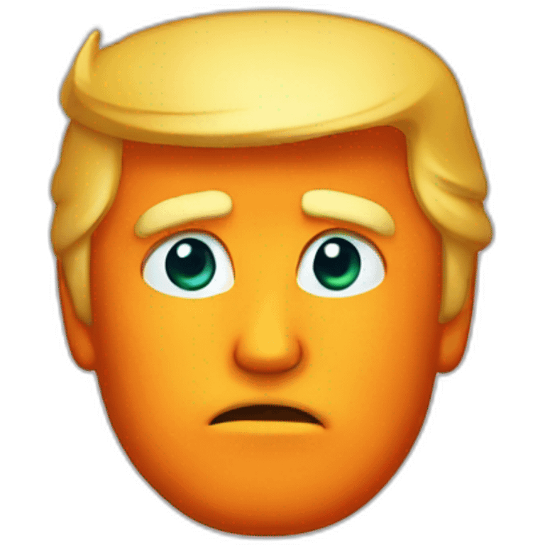 Donald trump orange emoji