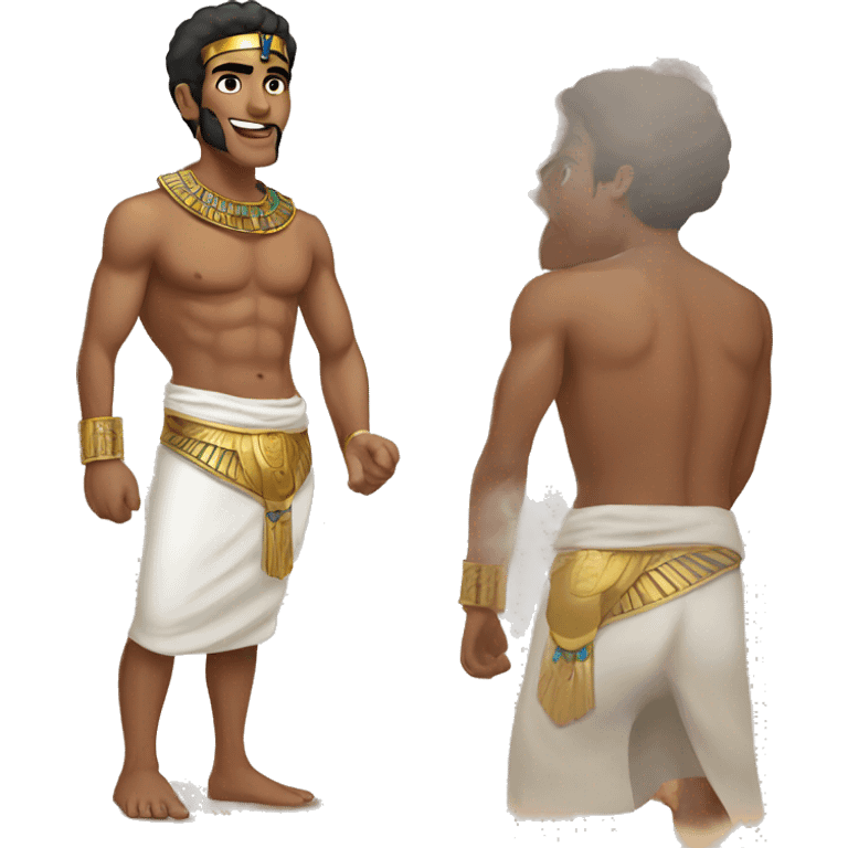 6 pack lean egyptian guy emoji