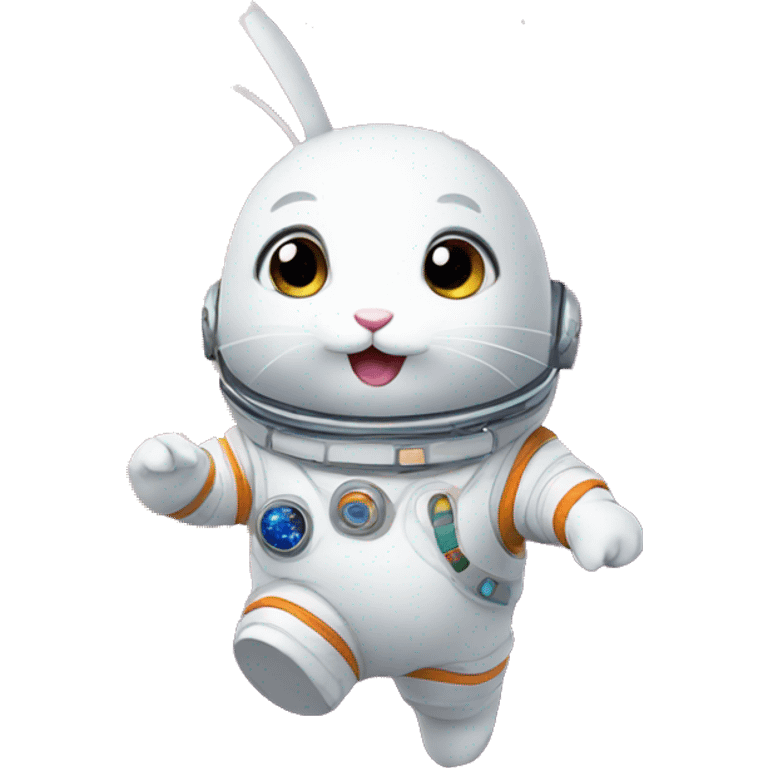 Bunny in space emoji