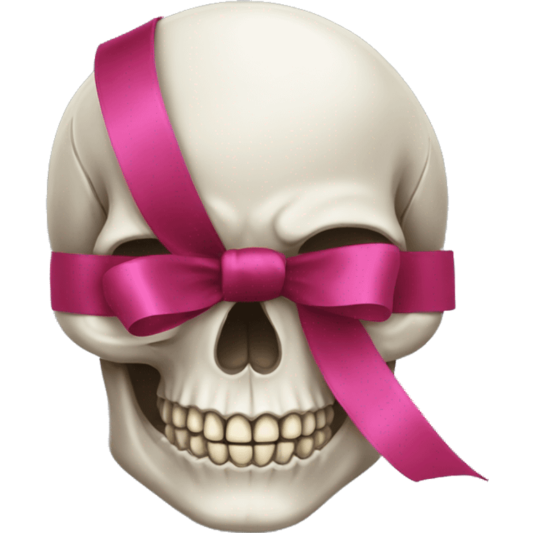 Skull with ribbon  emoji