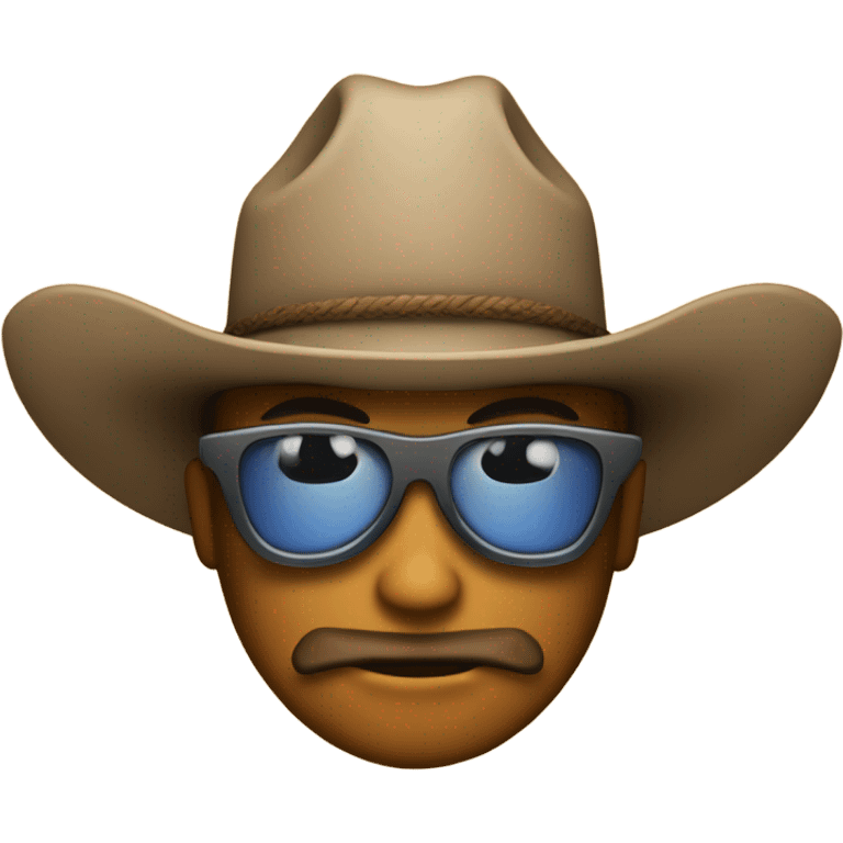 Mix two emoji : cowbow face and access forbidden emojis emoji