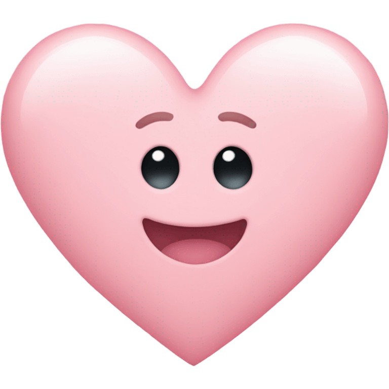 Baby pink heart emoji