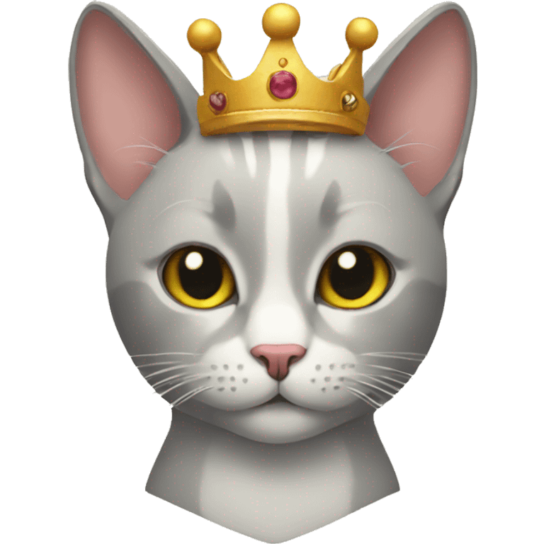 Cat with a crown emoji