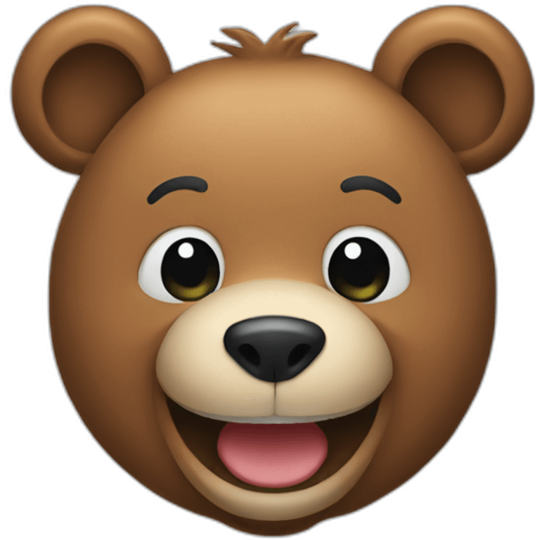 Bear smile emoji