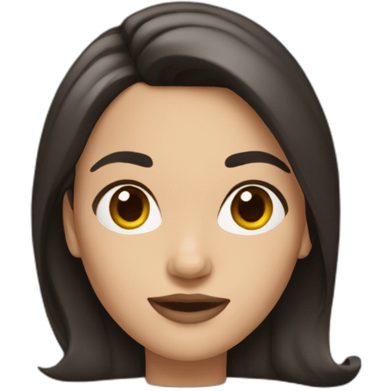 female Memoji with dark hair emoji