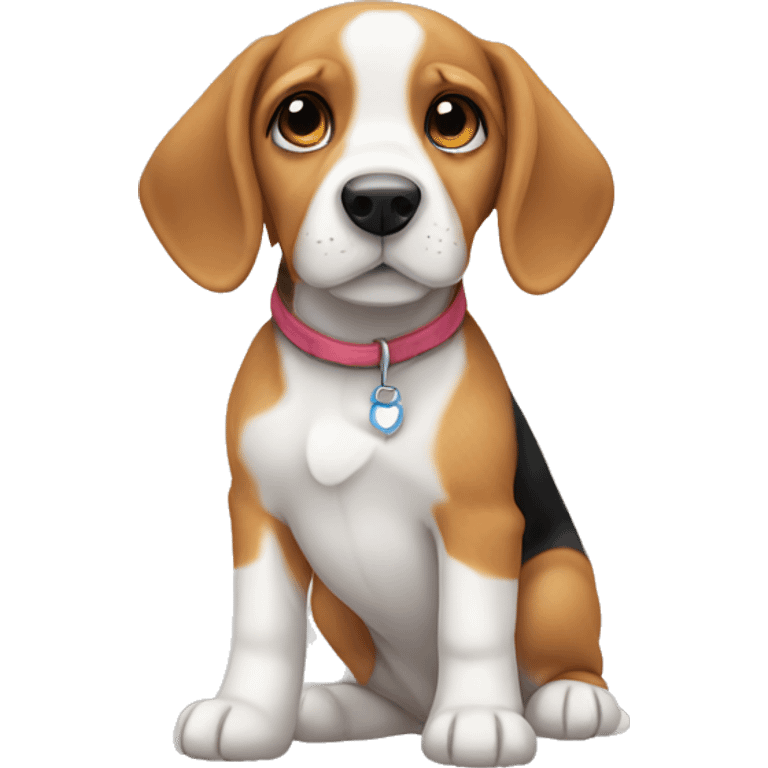 cute beagle puppy  emoji