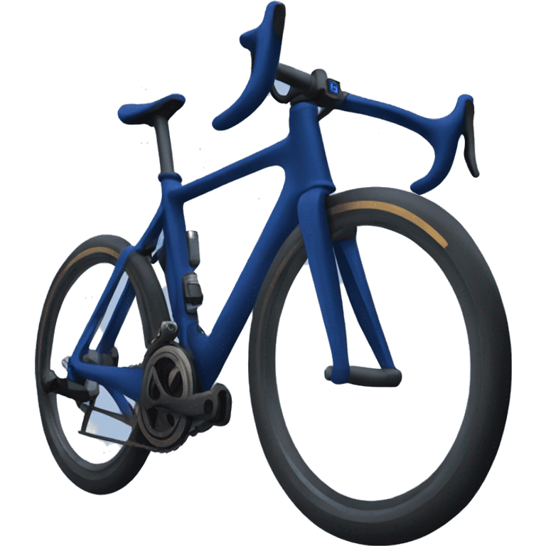 Dark blue racing bike emoji