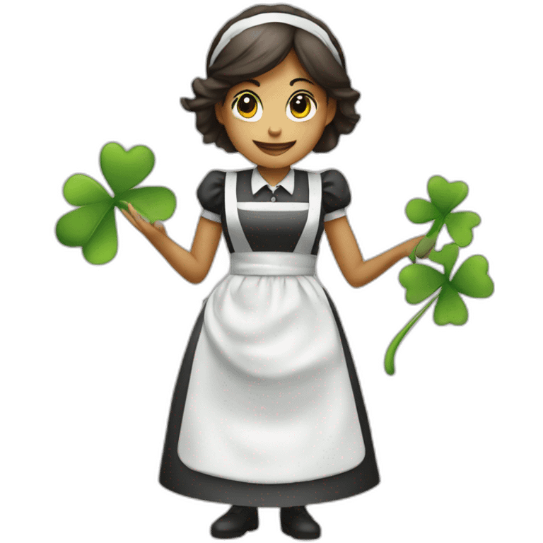 maid service with clover emoji