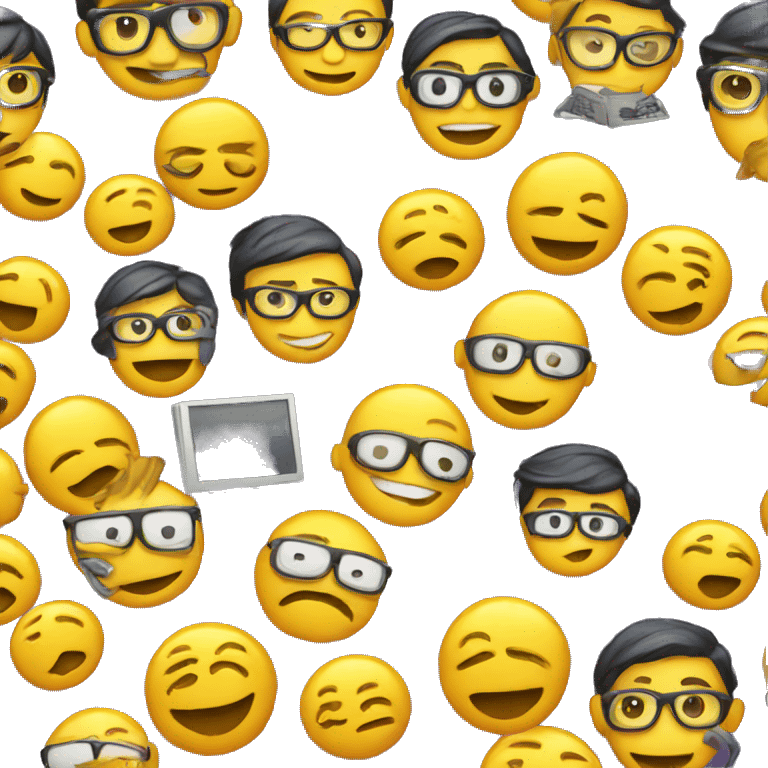 fun nerdy smiley emoji emoji