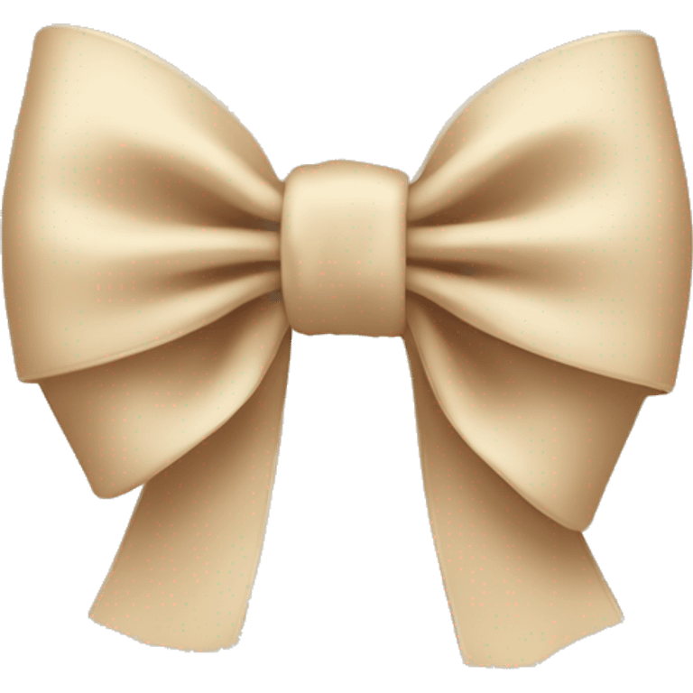 Beige bow emoji