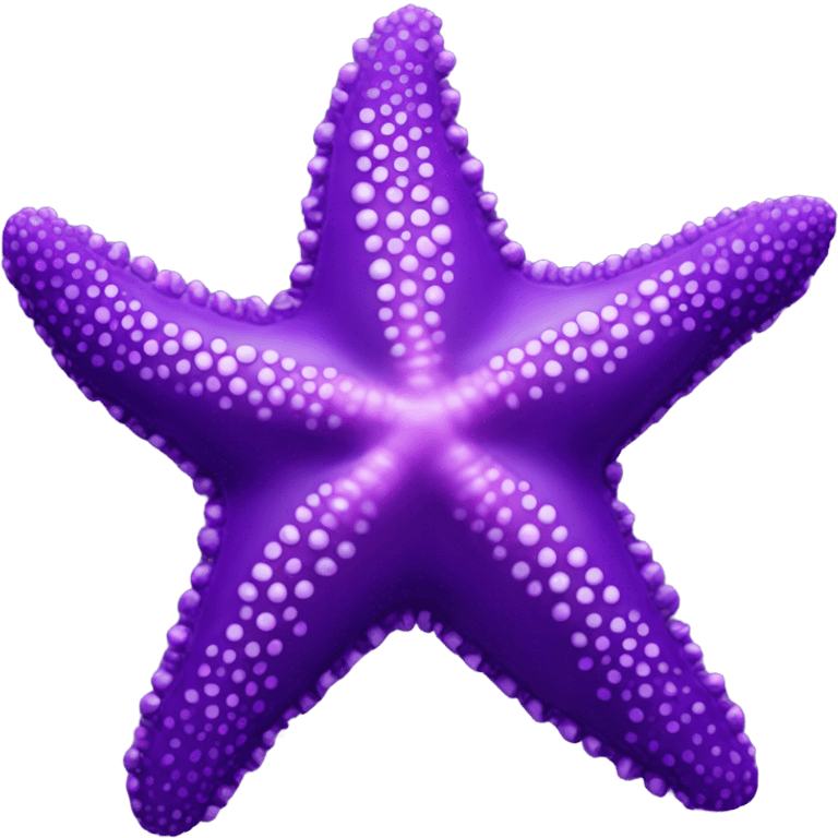 Purple starfish emoji