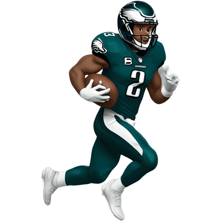 Philadelphia eagles saquon Barkley running emoji