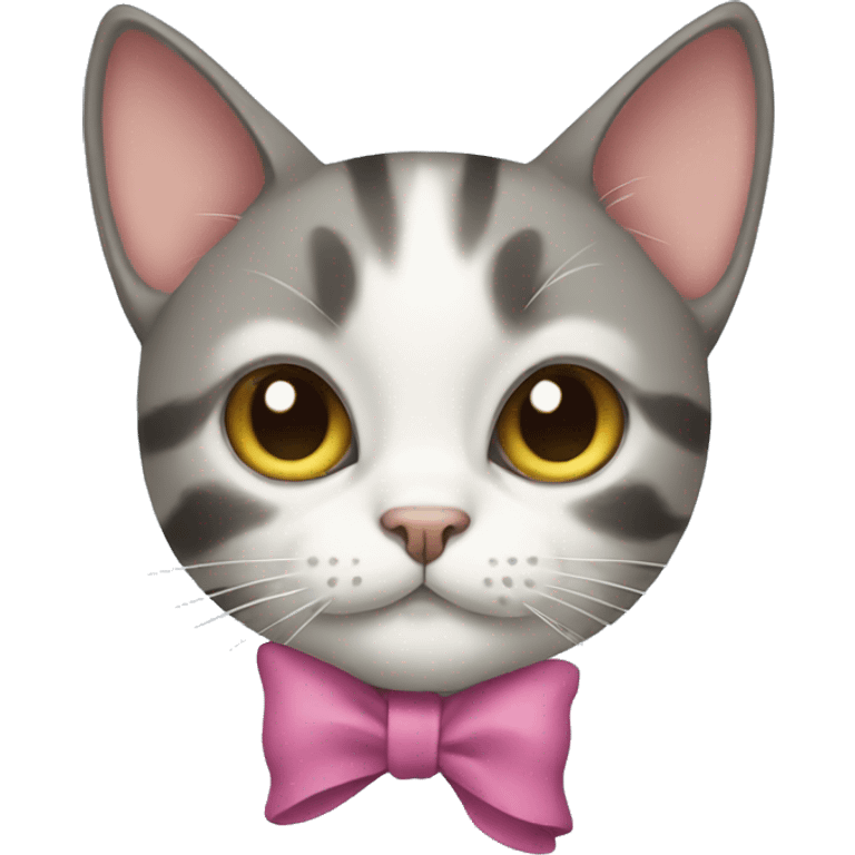 cat with bow emoji