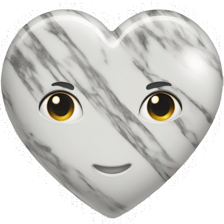 Marble heart emoji