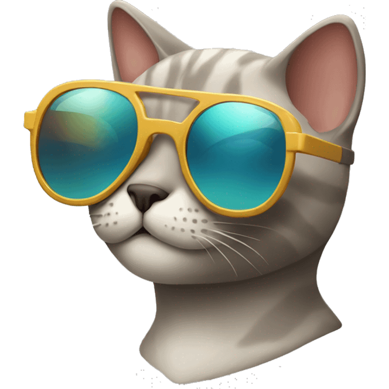 Cat with sunglasses emoji