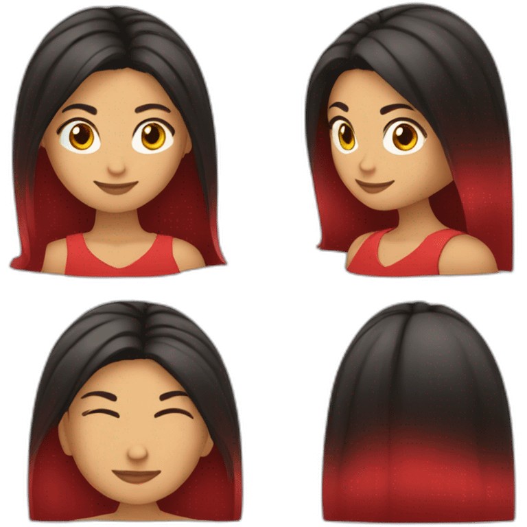 Mujer de cabello rojo corto hasta los hombros emoji