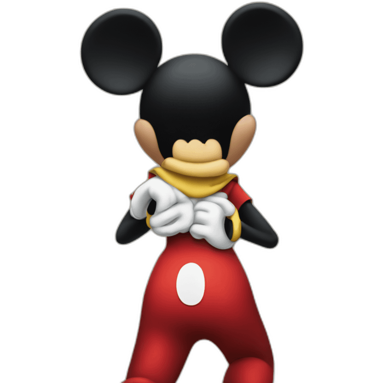 Mickey Mouse back emoji