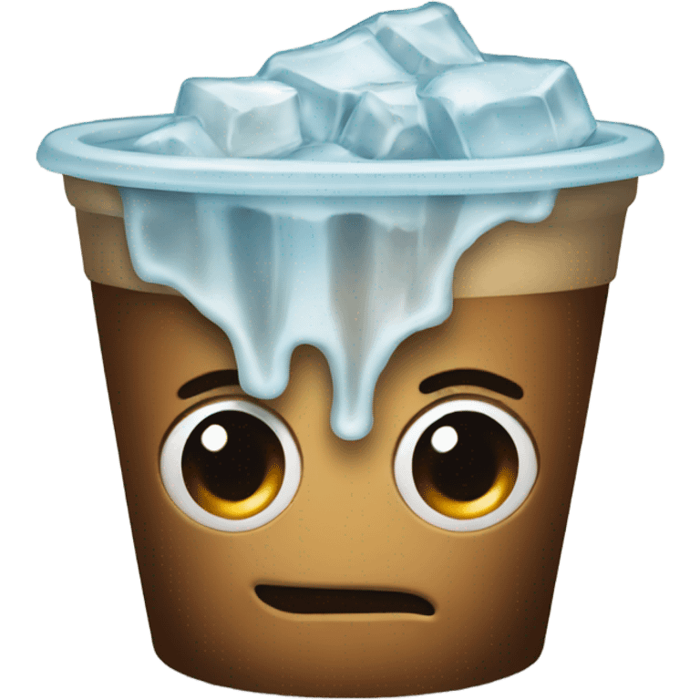 Coffee with ice emoji