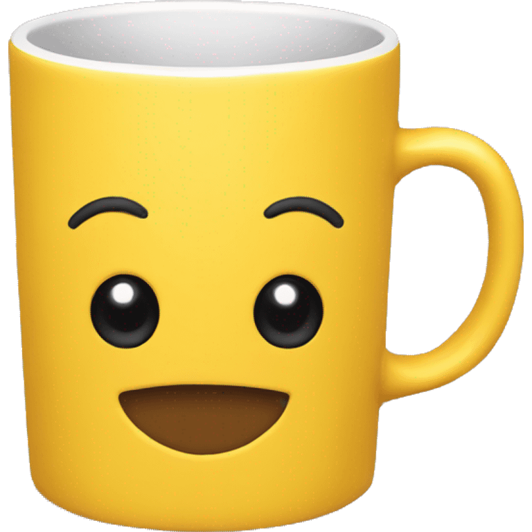 Plain yellow mug  emoji