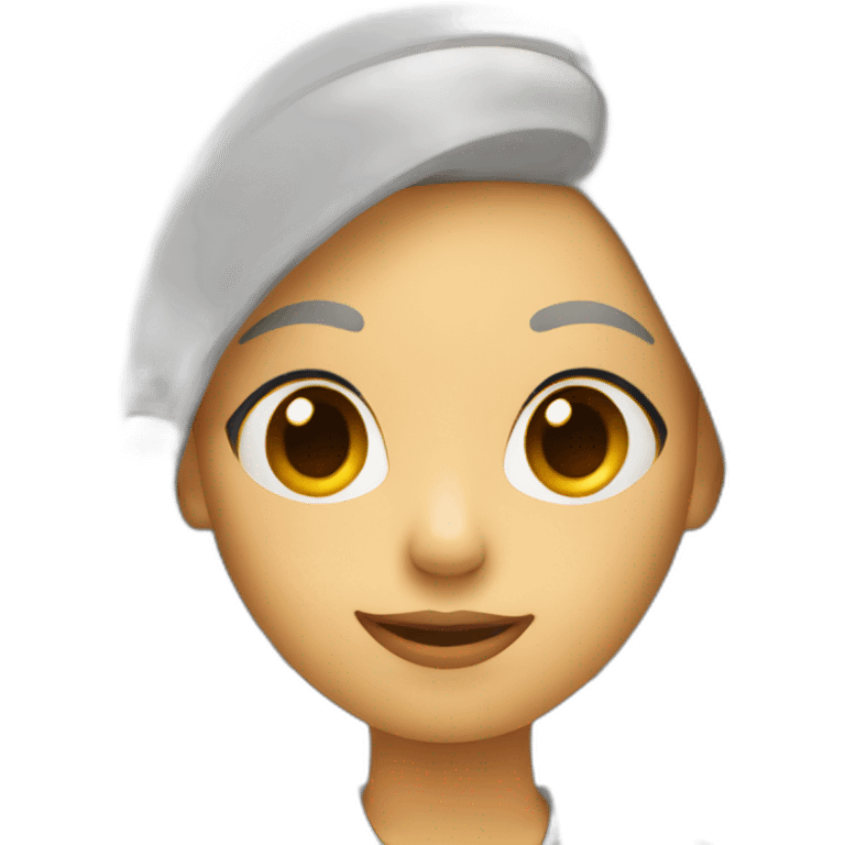 woman holding a pencil emoji