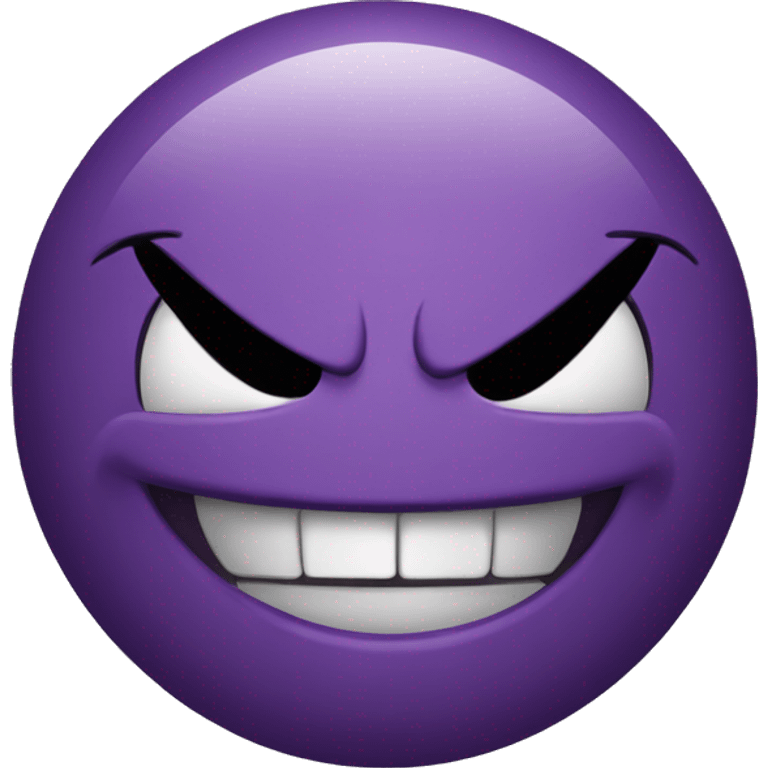 Emoji evil smile emoji