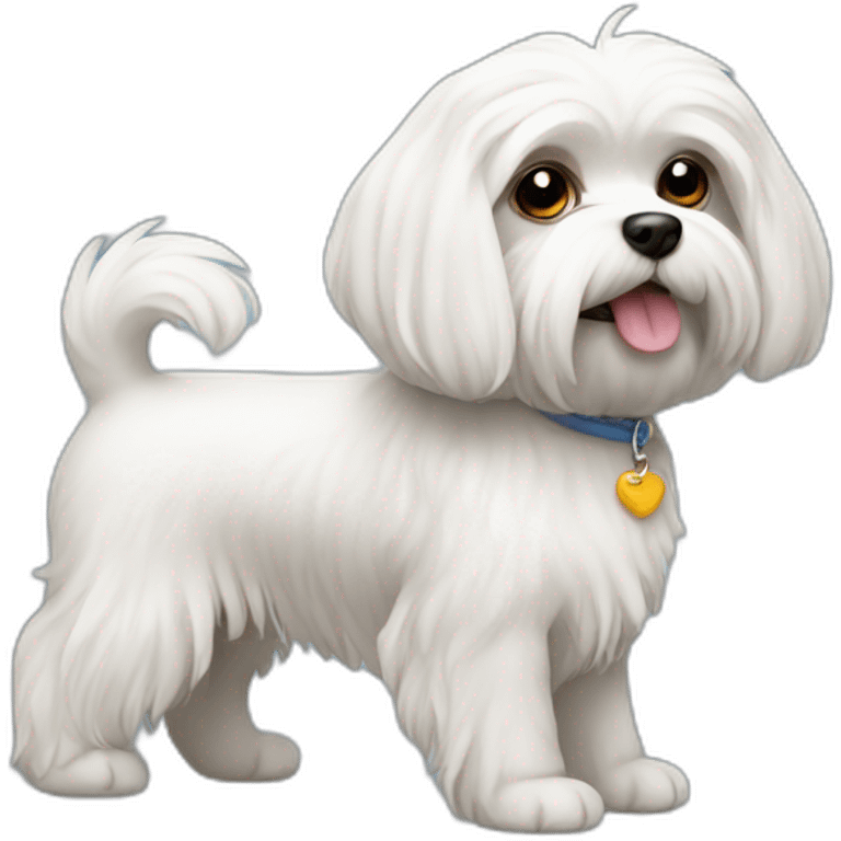 A Maltese dog emoji