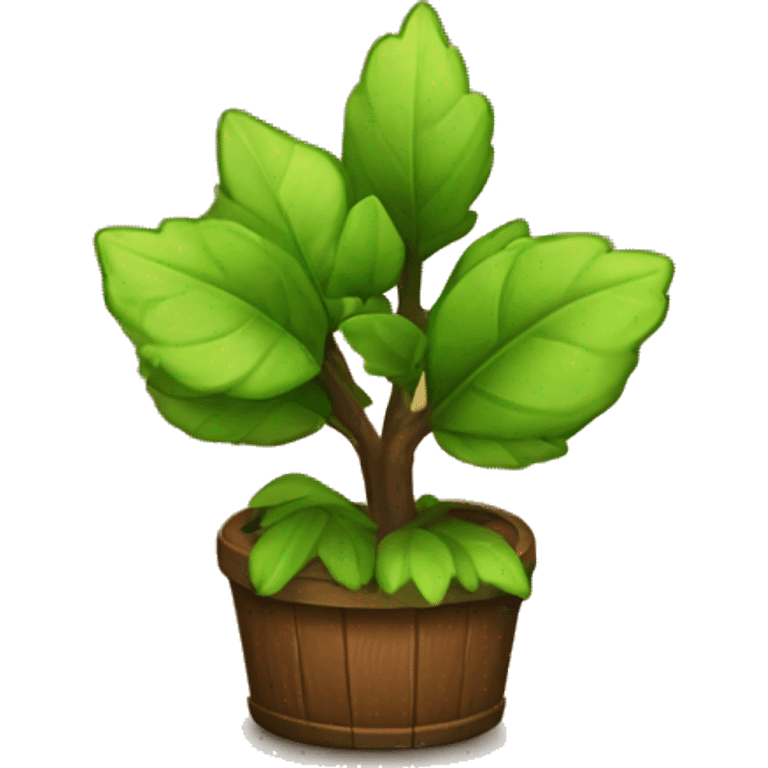 wood plant emoji