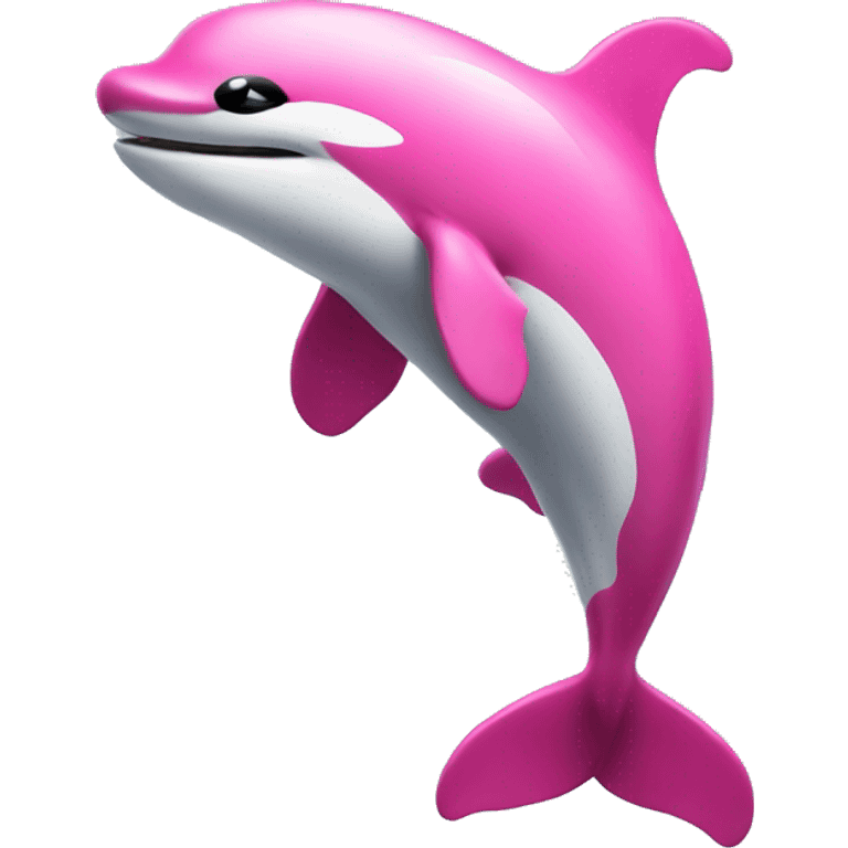 Pink orca emoji