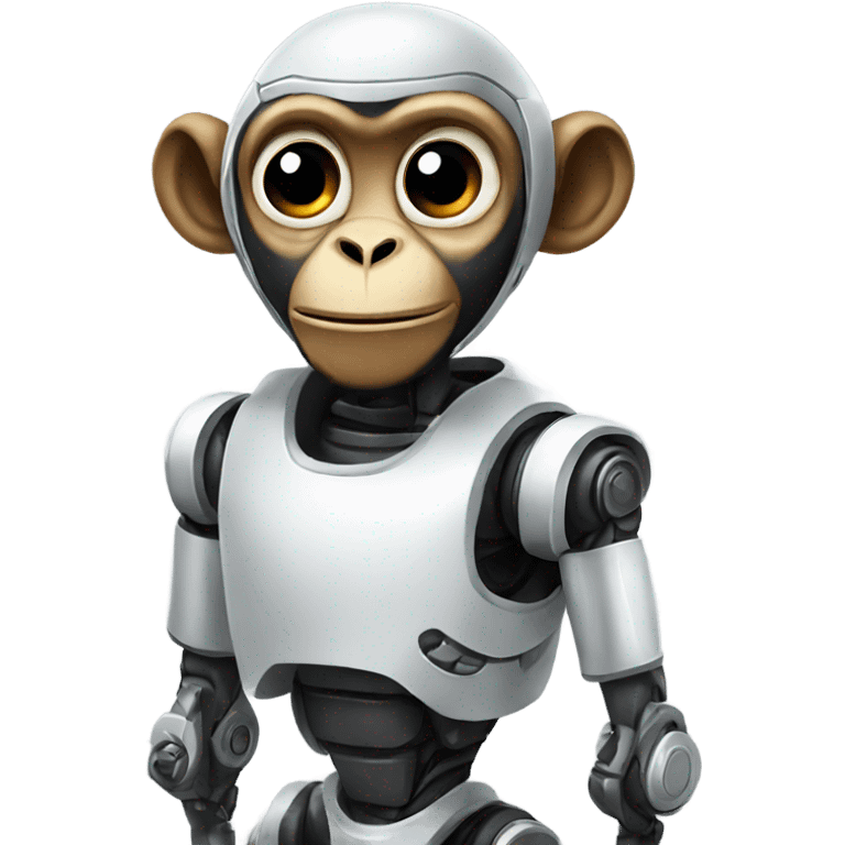 Robot monkey emoji